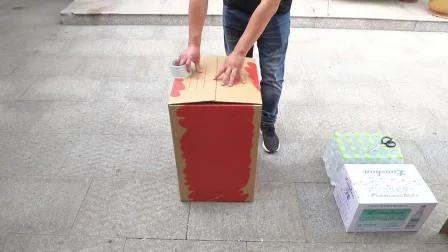 Grande personalizado impreso blanco marrón Kraft cartón corrugado vino ropa agua comida zapato transporte anuncio publicitario mudanza envío entrega embalaje embalaje caja de cartón