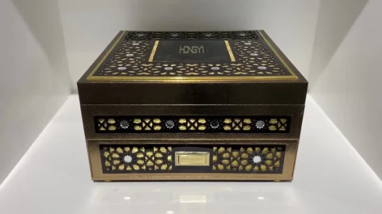 Caja de perfume Caja de embalaje de caja de madera con impresión personalizada